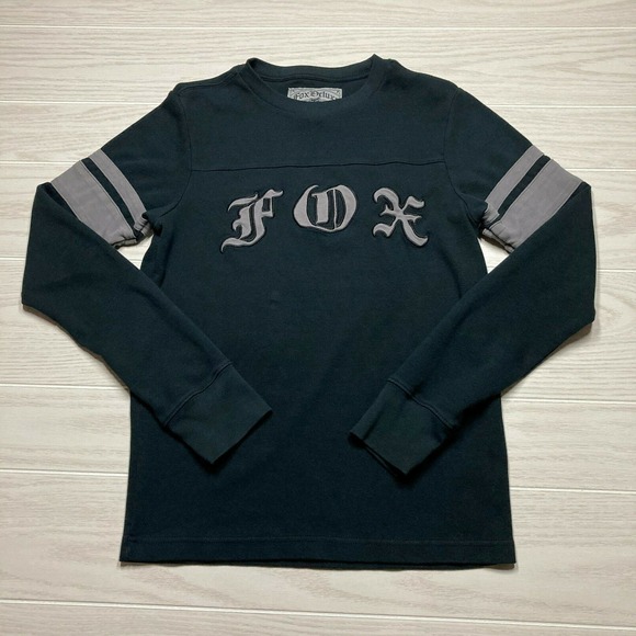 Fox Other - Fox Racing Deluxe Men's Premium Pullover Sweater Black Size Small Logo Spellout